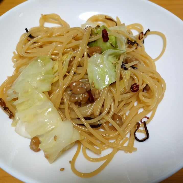 納豆パスタ